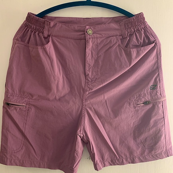 Purple-pink quick dry shorts. Woman’s size medium. - Picture 1 of 6